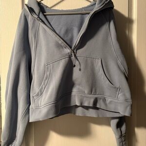Women's Blue lululemon crop hoody